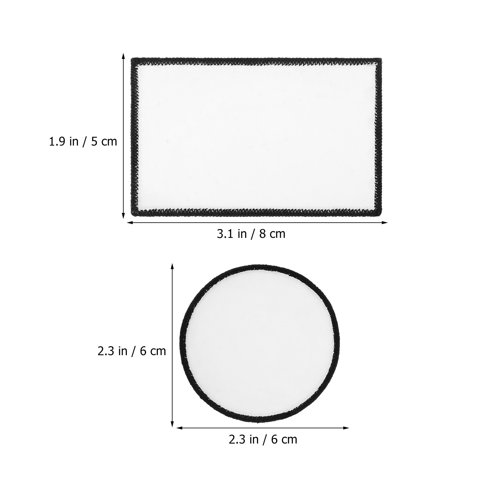 30Pcs Blank Patches for Hats C - Hat Sublimation Blank recension och pris