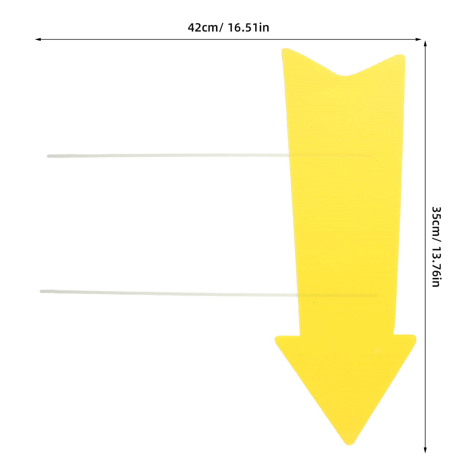 10Pcs Blank Yellow Arrow Signs - Yard Sign Blank recension och pris