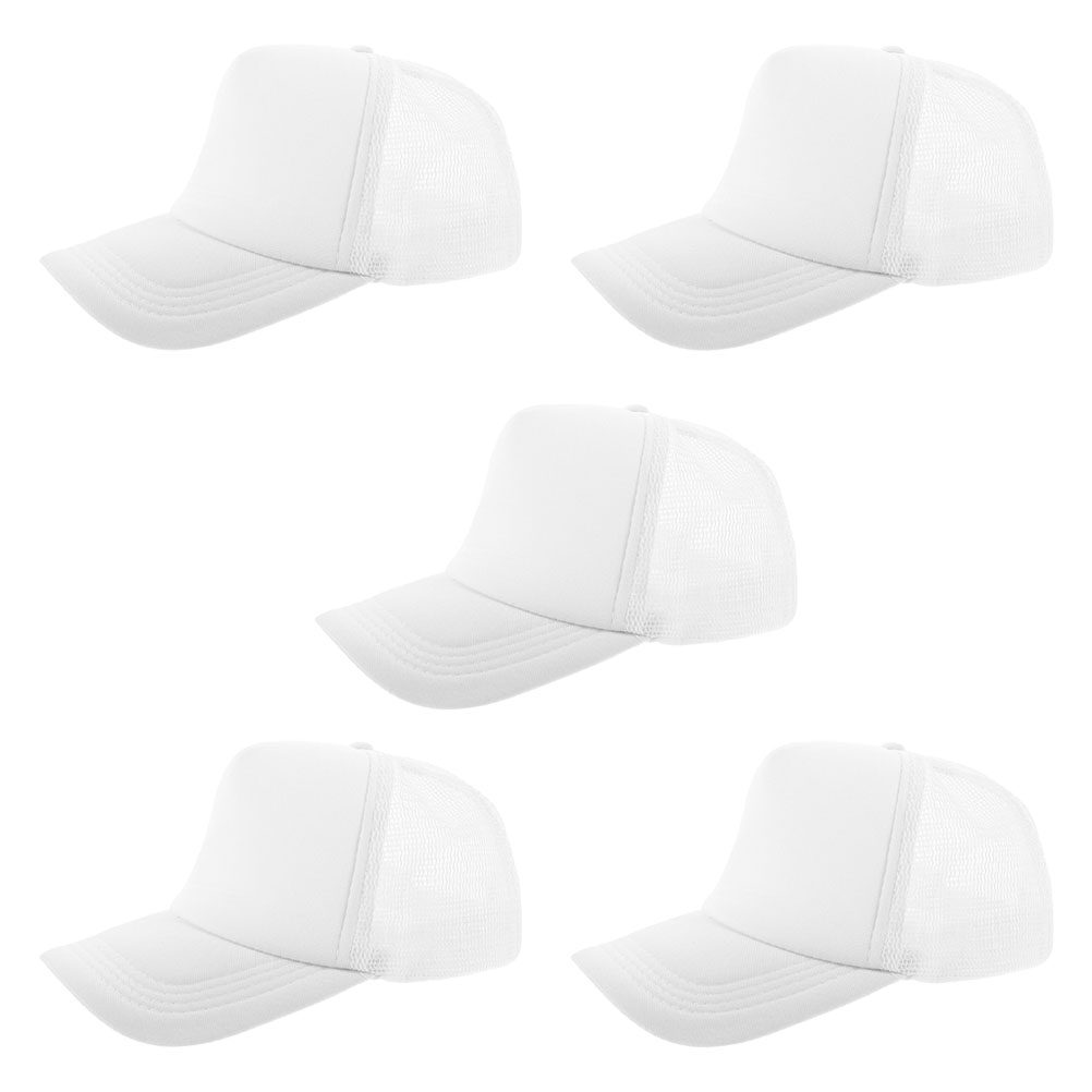 5Pcs Blank Mesh Baseball Cap D - Hat Sublimation Blank recension och pris