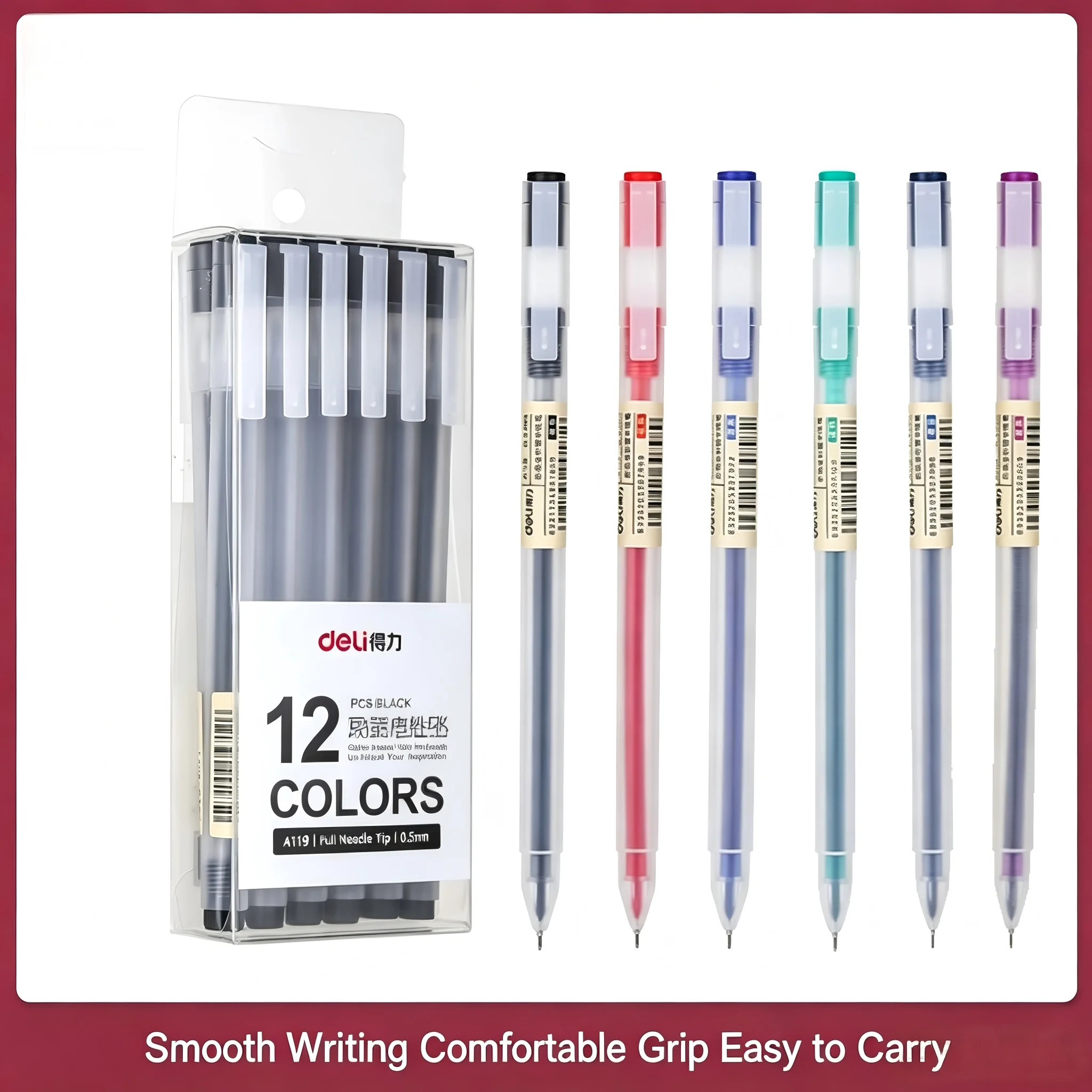 A119 Black Gel Pens 0.5mm Full - Muji Stationery Gel Pen recension och pris
