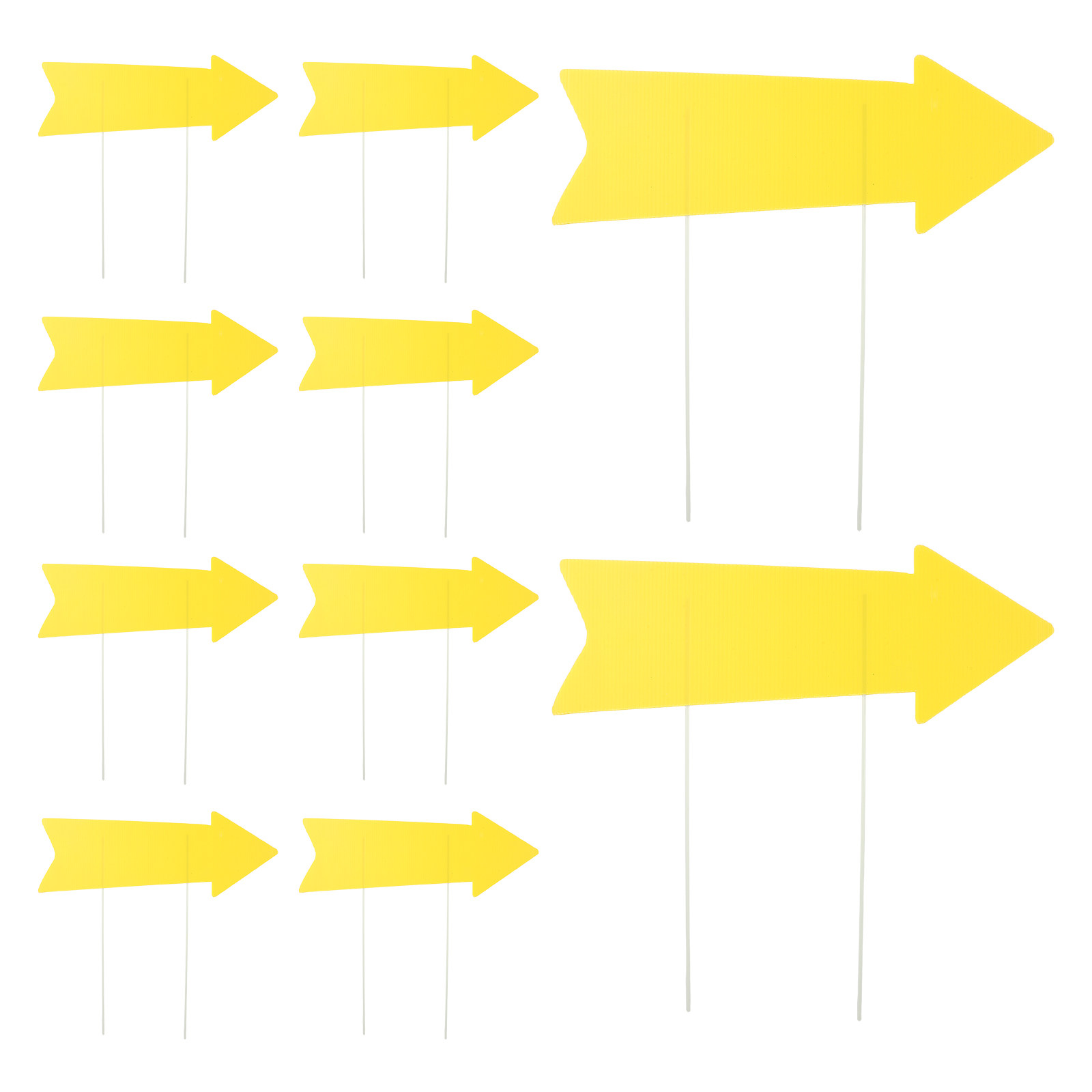 10Pcs Waterproof Arrow Yard Si - Yard Sign Blank recension och pris